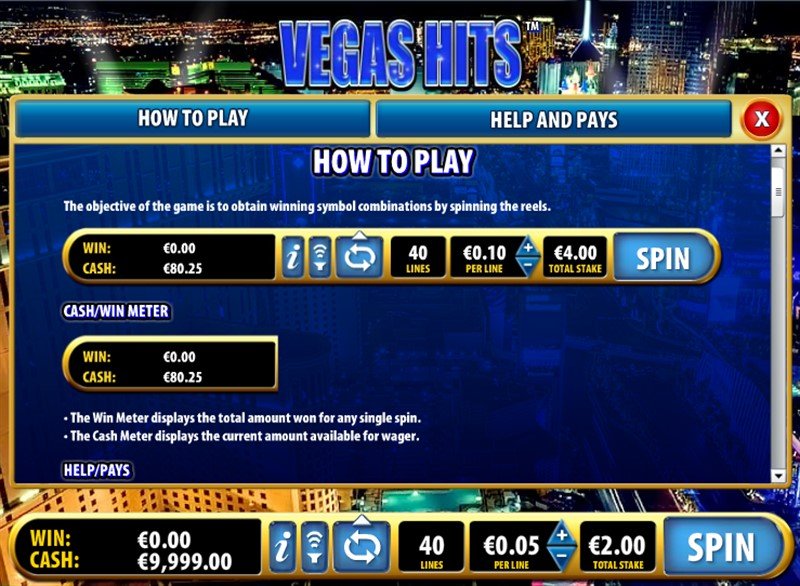 Информация о Vegas Hits