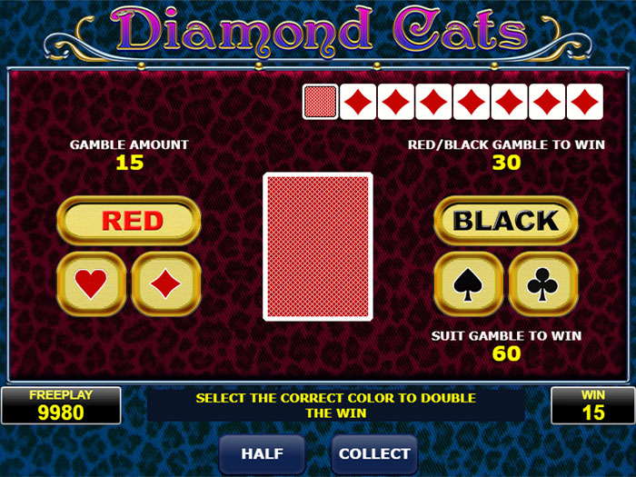 diamond cats paytable
